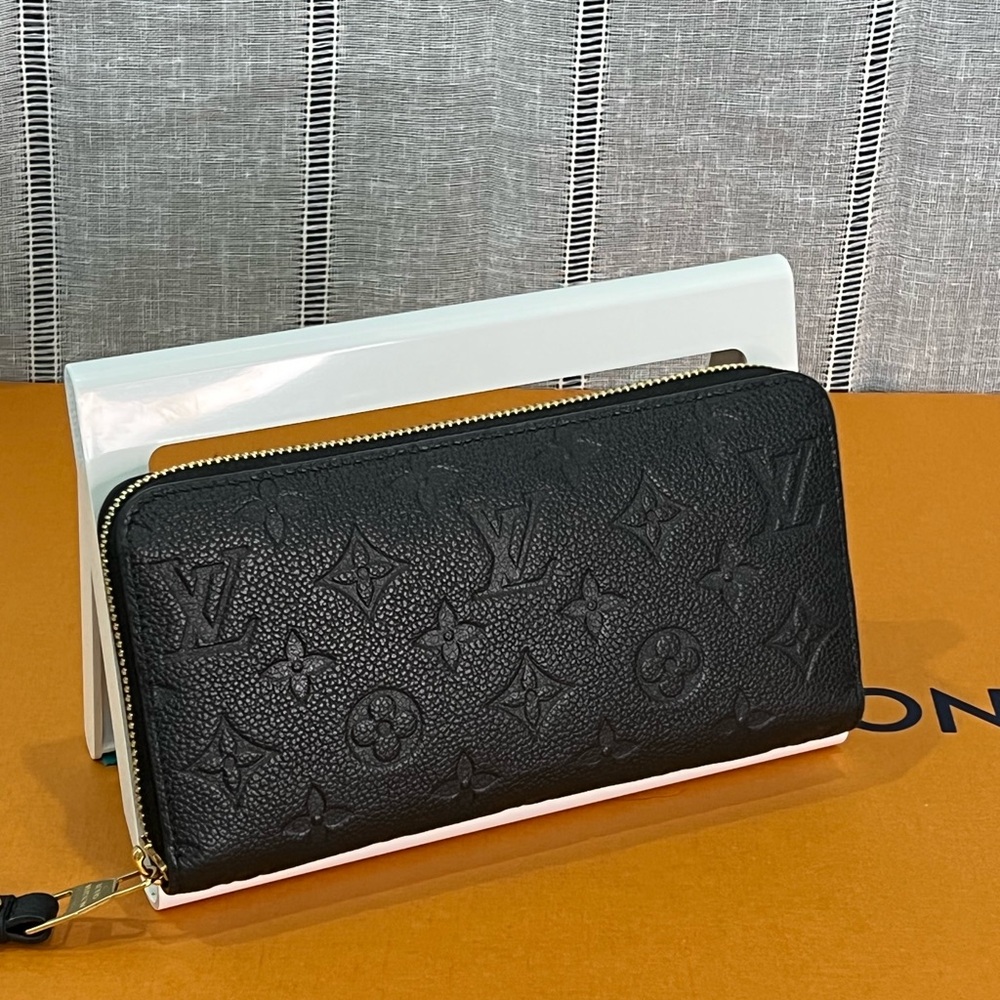 Louis Vuitton Black Embossed Women's Wallet